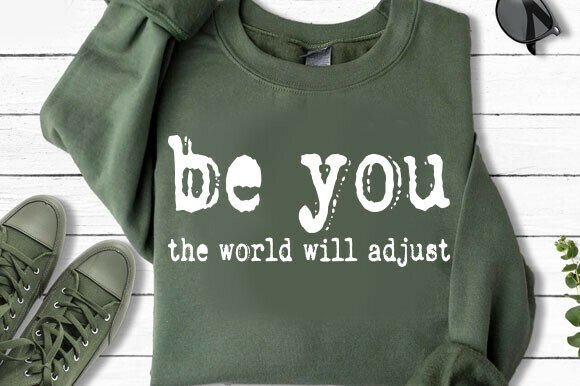 Be You the World Will Adjust Png – A Lighthearted Embroidery Fit for Golfers & Free Spirits