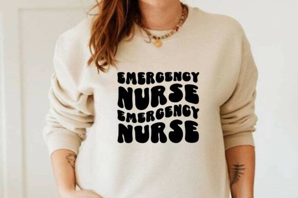 Emergency Nurse SVG, Retro Nurse T-shirt