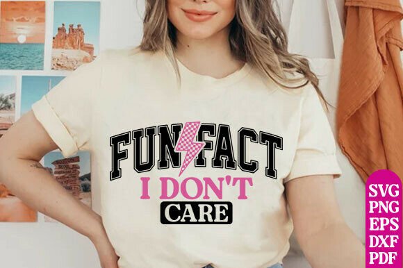 Fun Fact: I Don’t Care – A Bold Embroidery Design for Laid-Back Looks