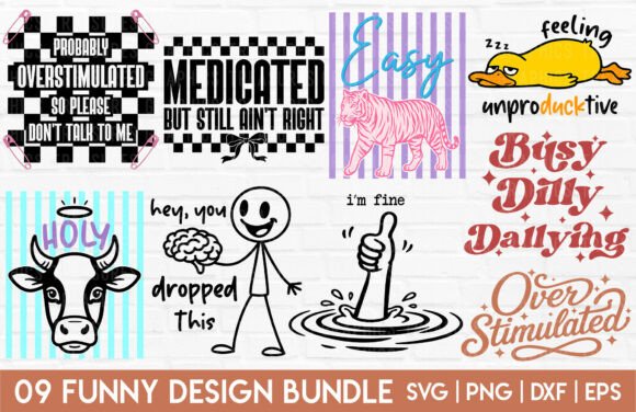 Funny SVG Bundle Sarcasm Humor PNG Review