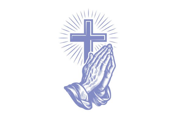 h1Praying Hands with Cross Cliparth1