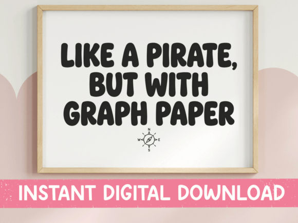 Like a Pirate Graph Paper Funny SVG Review