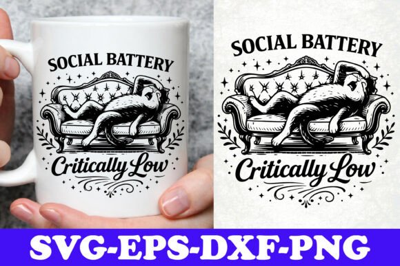 Social Battery Critically Low Funny SVG Review