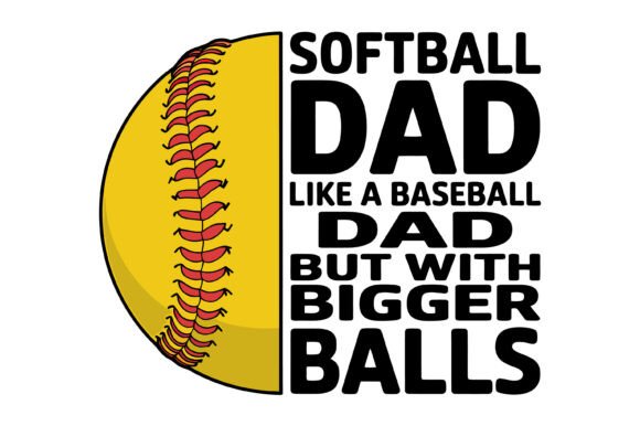 Softball Dad Like Baseball Dad Funny SVG Review