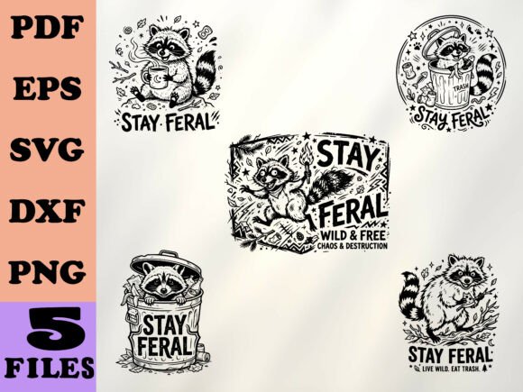 Stay Feral Raccoon Funny SVG: A Designer's Review